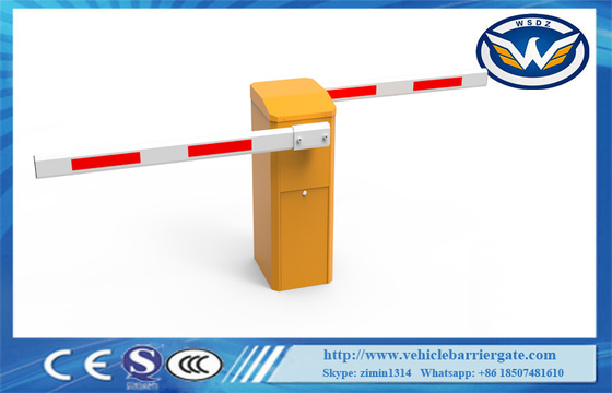 DC 24V Heavy Duty Parking Barrier Gate สองมอเตอร์สองบูมสำหรับชุมชน