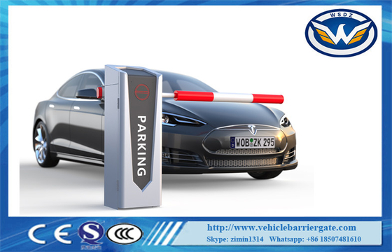 LED DC 24V Servo Motor Toll Barrier Gate 0.6S ความเร็วสูงพร้อมแขนกลม 2.5 เมตร