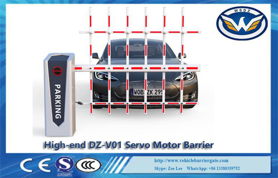 DC Servo Motor ความเร็วสูง Boom Barrier Gate การควบคุมการเข้าถึงยานพาหนะเพื่อความปลอดภัย