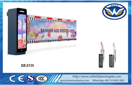 ประตูกั้นที่จอดรถโฆษณาระดับไฮเอนด์ DC24V มอเตอร์ไร้แปรงถ่านสำหรับไซต์เชิงพาณิชย์