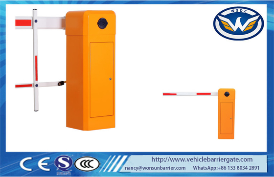 ประตูกั้นความปลอดภัยทางถนนมอเตอร์ 220V / 110VAC ประตูกั้นรถยนต์พร้อมแขนย้อนกลับ