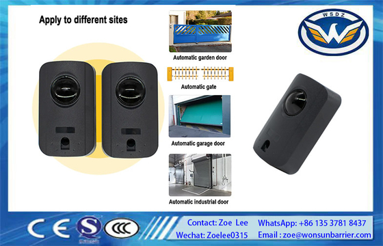 เครื่องตรวจจับลำแสงอินฟราเรดสำหรับมอเตอร์ประตูบานเลื่อน 12/24V AC/DC ปรับแนวอัตโนมัติ ตรวจจับระยะ 15 เมตร
