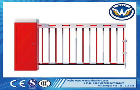 8m Fence Arm Heavy Duty Car Park Barriers Motor Voltage 350W Operation Times More Than 5 Million Times Long Lasting Access Control Systems
